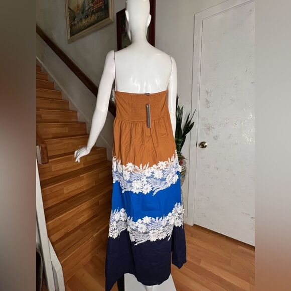 Anthropologie Vineet Bahl Colorblock Maxi Dress - Picture 5 of 6